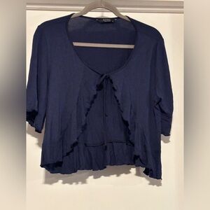 Elegant Navy Women's Blouse